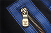 Authentic Louis Vuitton Epi Petit Noe Shoulder Drawstring Bag M44105 Blue 2047G