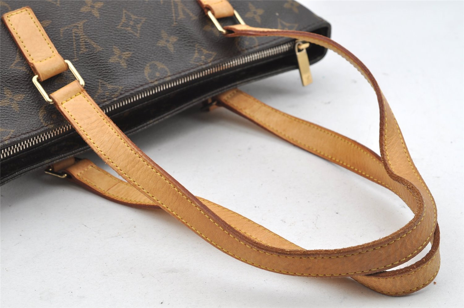 Authentic Louis Vuitton Monogram Cabas Piano Shoulder Tote Bag M51148 LV 2048I