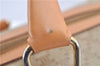 Authentic CELINE Macadam Blason Pattern Hand Boston Bag PVC Leather Beige 2049G