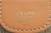 Authentic CELINE Macadam Blason Pattern Hand Boston Bag PVC Leather Beige 2049G