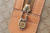Authentic CELINE Macadam Blason Pattern Hand Boston Bag PVC Leather Beige 2049G
