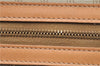 Authentic CELINE Macadam Blason Pattern Hand Boston Bag PVC Leather Beige 2049G
