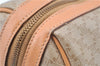 Authentic CELINE Macadam Blason Pattern Hand Boston Bag PVC Leather Beige 2049G
