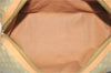 Authentic CELINE Macadam Blason Pattern Hand Boston Bag PVC Leather Beige 2049G