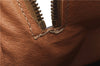 Authentic CELINE Macadam Blason Pattern Hand Boston Bag PVC Leather Beige 2049G