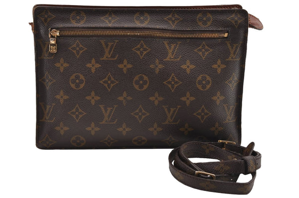 Authentic Louis Vuitton Monogram Enghien Shoulder Cross Bag M51205 LV Junk 2050I