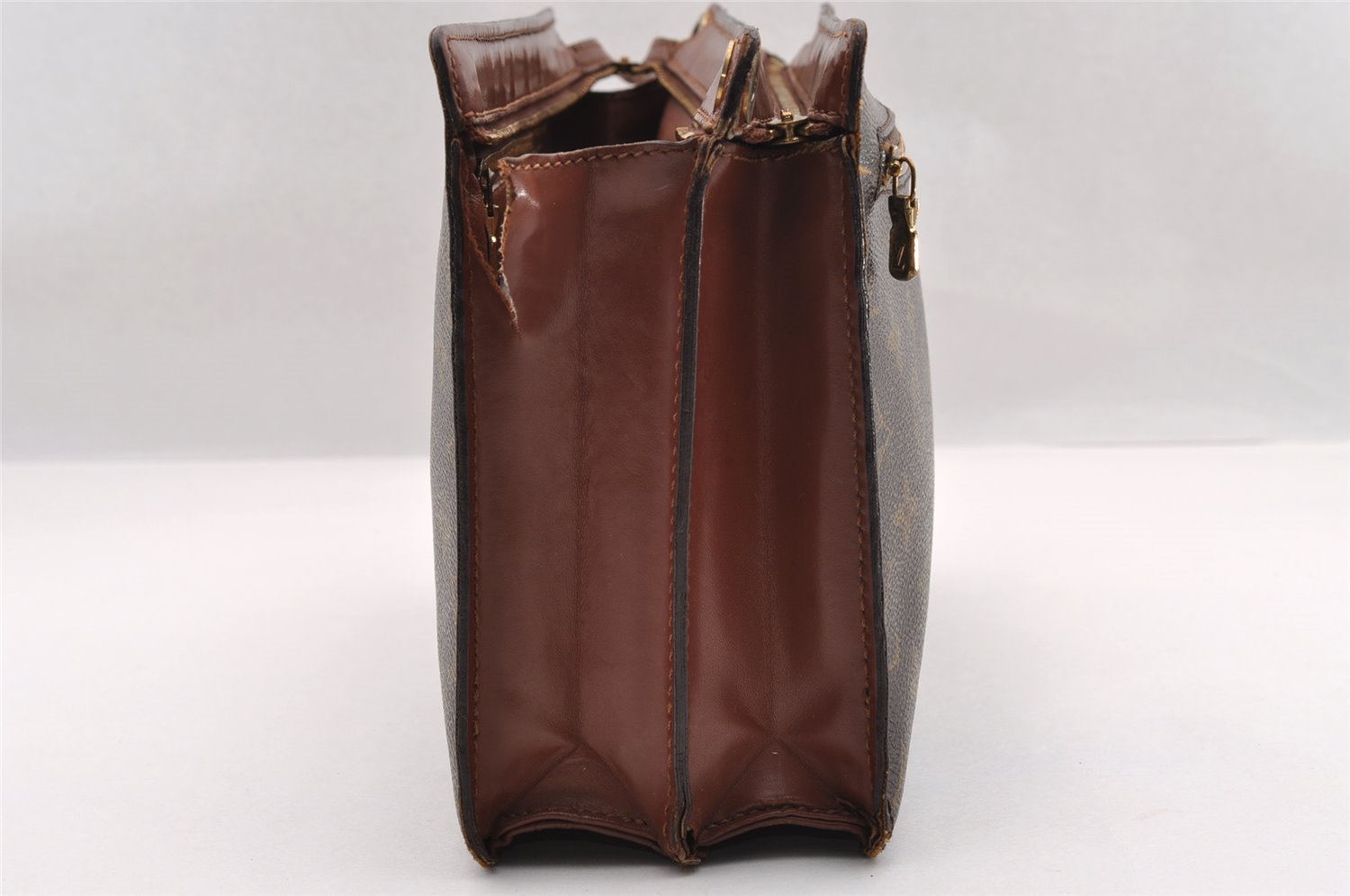 Authentic Louis Vuitton Monogram Enghien Shoulder Cross Bag M51205 LV Junk 2050I