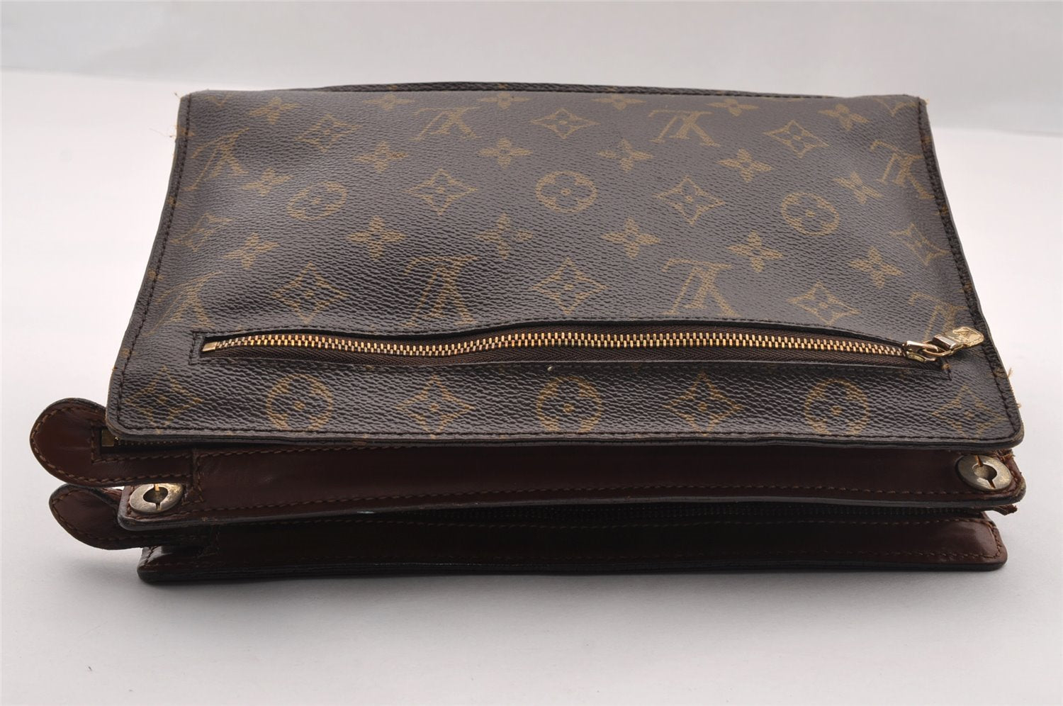 Authentic Louis Vuitton Monogram Enghien Shoulder Cross Bag M51205 LV Junk 2050I
