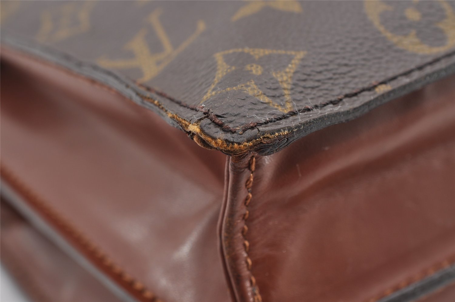 Authentic Louis Vuitton Monogram Enghien Shoulder Cross Bag M51205 LV Junk 2050I