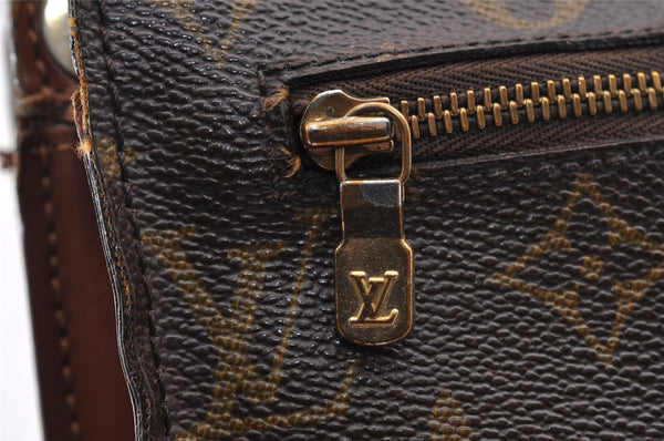 Authentic Louis Vuitton Monogram Enghien Shoulder Cross Bag M51205 LV Junk 2050I