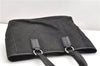 Authentic GUCCI Vintage Shoulder Tote Bag GG Canvas Leather 113017 Black 2053G