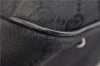 Authentic GUCCI Vintage Shoulder Tote Bag GG Canvas Leather 113017 Black 2053G