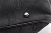 Authentic GUCCI Vintage Shoulder Tote Bag GG Canvas Leather 113017 Black 2053G