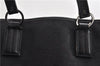 Authentic GUCCI Vintage Shoulder Tote Bag GG Canvas Leather 113017 Black 2053G