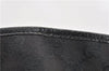 Authentic GUCCI Vintage Shoulder Tote Bag GG Canvas Leather 113017 Black 2053G
