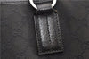 Authentic GUCCI Vintage Shoulder Tote Bag GG Canvas Leather 113017 Black 2053G