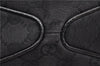 Authentic GUCCI Vintage Shoulder Tote Bag GG Canvas Leather 113017 Black 2053G