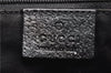 Authentic GUCCI Vintage Shoulder Tote Bag GG Canvas Leather 113017 Black 2053G