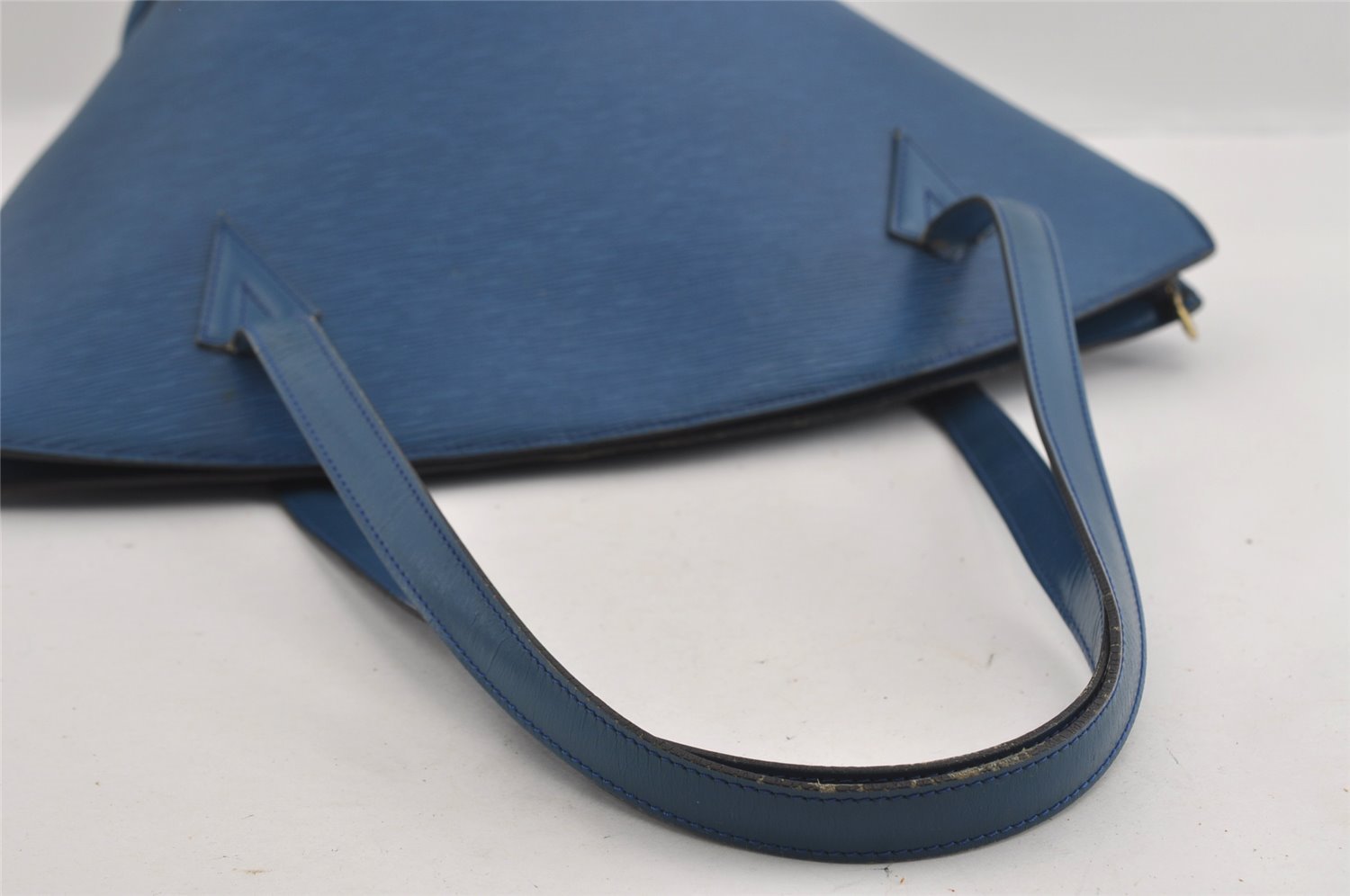 Auth Louis Vuitton Epi Saint Jacques Shopping Shoulder Bag Blue M52265 LV 2053I