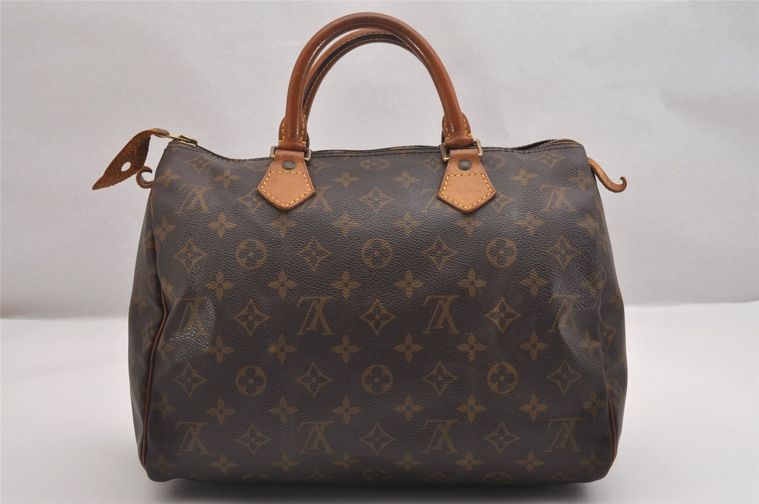 Authentic Louis Vuitton Monogram Speedy 30 Hand Boston Bag M41526 LV 2055I