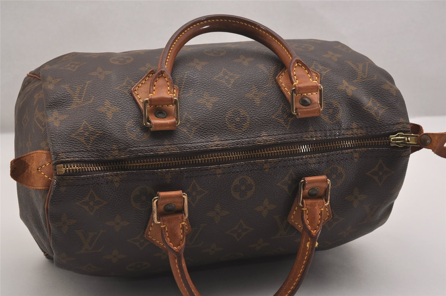 Authentic Louis Vuitton Monogram Speedy 30 Hand Boston Bag M41526 LV 2055I