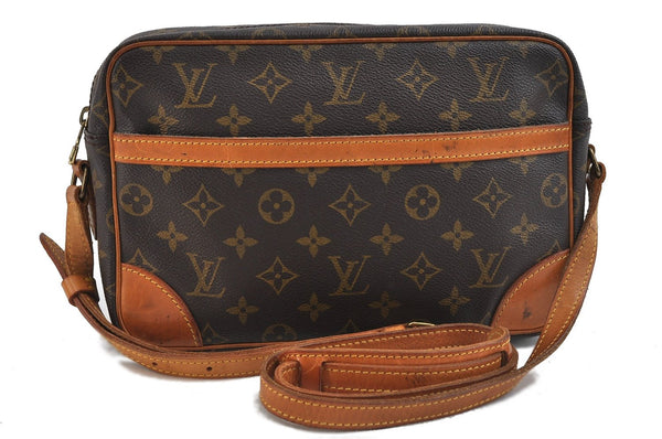 Auth Louis Vuitton Monogram Trocadero 27 Shoulder Cross Body Bag M51274 LV 2056D