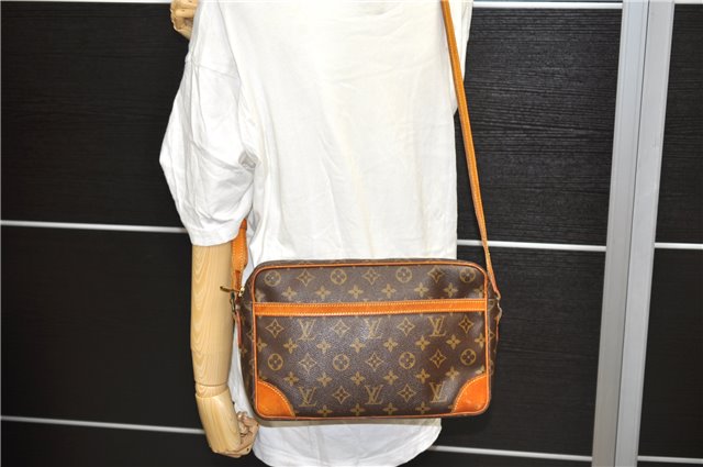 Auth Louis Vuitton Monogram Trocadero 30 Shoulder Cross Body Bag M51272 LV 2057D