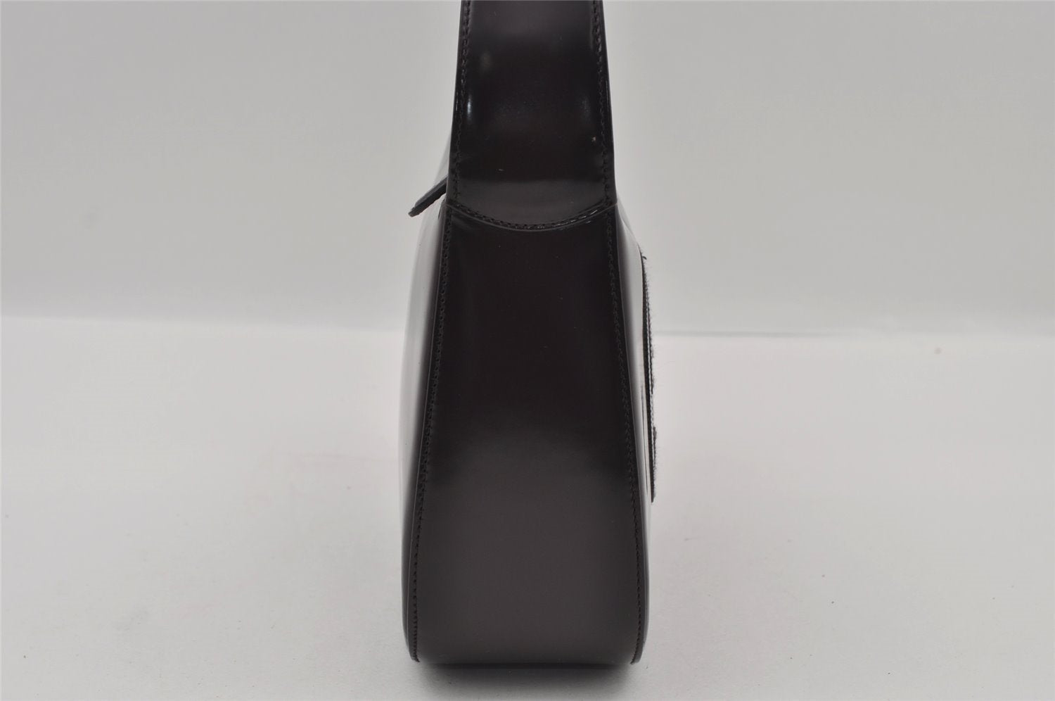 Authentic GUCCI Interlocking G Shoulder Bag Purse Enamel Dark Purple Junk 2057I