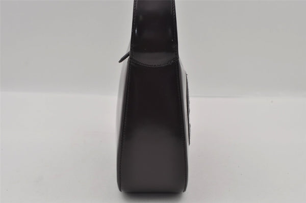 Authentic GUCCI Interlocking G Shoulder Bag Purse Enamel Dark Purple Junk 2057I