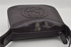 Authentic GUCCI Interlocking G Shoulder Bag Purse Enamel Dark Purple Junk 2057I