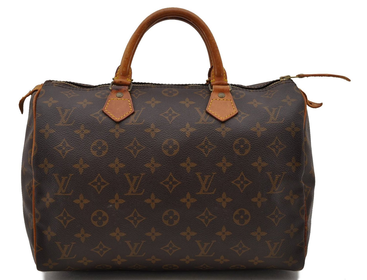 Authentic Louis Vuitton Monogram Speedy 30 Hand Bag M41526 LV 2058D