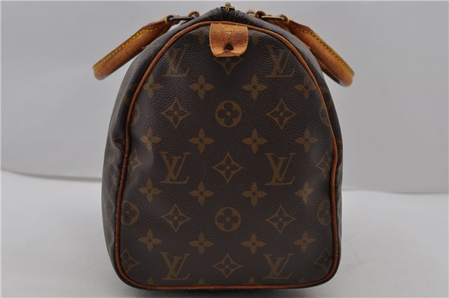 Authentic Louis Vuitton Monogram Speedy 30 Hand Bag M41526 LV 2058D