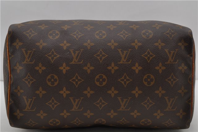 Authentic Louis Vuitton Monogram Speedy 30 Hand Bag M41526 LV 2058D