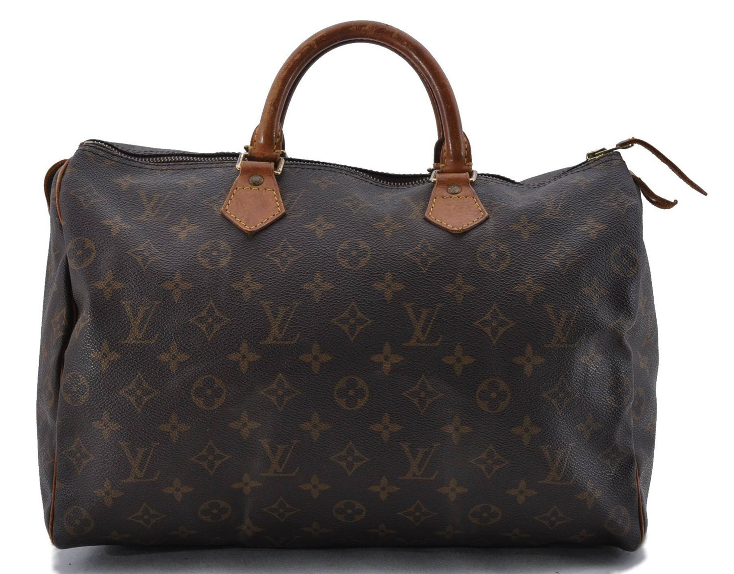 Authentic Louis Vuitton Monogram Speedy 35 Hand Bag M41524 LV 2059D