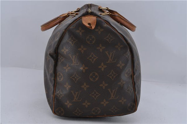 Authentic Louis Vuitton Monogram Speedy 35 Hand Bag M41524 LV 2059D