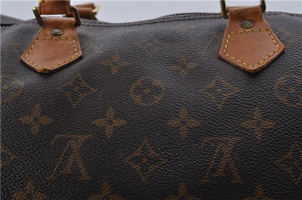 Authentic Louis Vuitton Monogram Speedy 35 Hand Bag M41524 LV 2059D