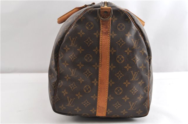Authentic Louis Vuitton Monogram Keepall Bandouliere 55 M41414 Boston Bag 2059G