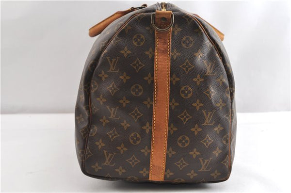 Authentic Louis Vuitton Monogram Keepall Bandouliere 55 M41414 Boston Bag 2059G