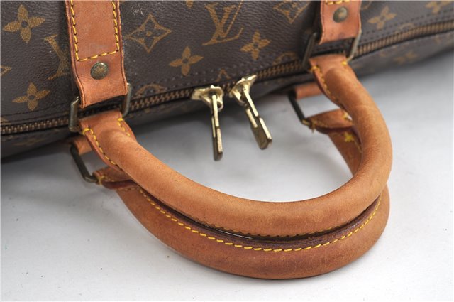 Authentic Louis Vuitton Monogram Keepall Bandouliere 55 M41414 Boston Bag 2059G