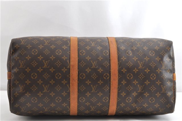 Authentic Louis Vuitton Monogram Keepall Bandouliere 55 M41414 Boston Bag 2059G