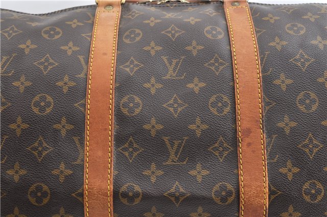 Authentic Louis Vuitton Monogram Keepall Bandouliere 55 M41414 Boston Bag 2059G