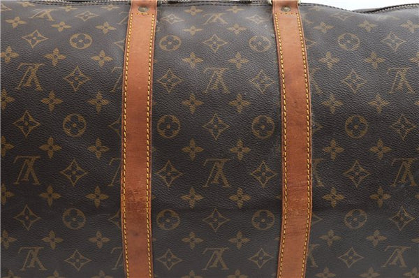 Authentic Louis Vuitton Monogram Keepall Bandouliere 55 M41414 Boston Bag 2059G