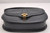 Authentic GUCCI Vintage Shoulder Cross Body Bag Purse Leather Black 2059I