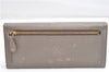 Authentic PRADA Saffiano Metal Leather Long Wallet Purse 1M1132 Beige Box 2060G