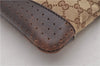 Authentic GUCCI Shoulder Cross Body Bag GG Canvas Leather 145857 Brown 2062G