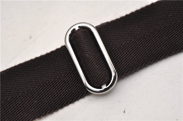 Authentic GUCCI Shoulder Cross Body Bag GG Canvas Leather 145857 Brown 2062G