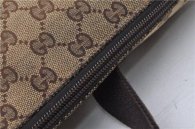 Authentic GUCCI Shoulder Cross Body Bag GG Canvas Leather 145857 Brown 2062G