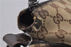 Authentic GUCCI Shoulder Cross Body Bag GG Canvas Leather 145857 Brown 2062G