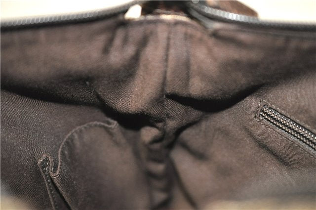 Authentic GUCCI Shoulder Cross Body Bag GG Canvas Leather 145857 Brown 2062G