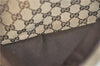 Authentic GUCCI Shoulder Cross Body Bag GG Canvas Leather 145857 Brown 2062G